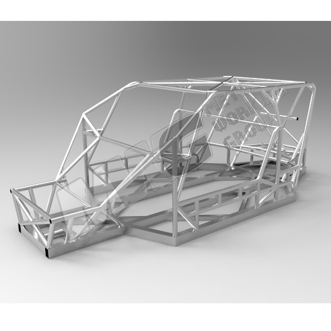 3D модель пространственной рамы спортивного автомобиля
