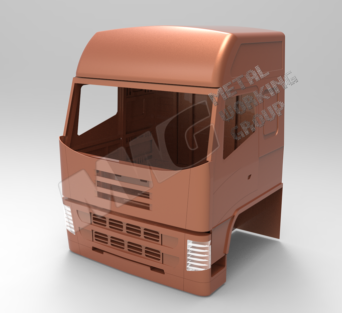 3D модель кабины перспективного грузового автомобиля для научного института