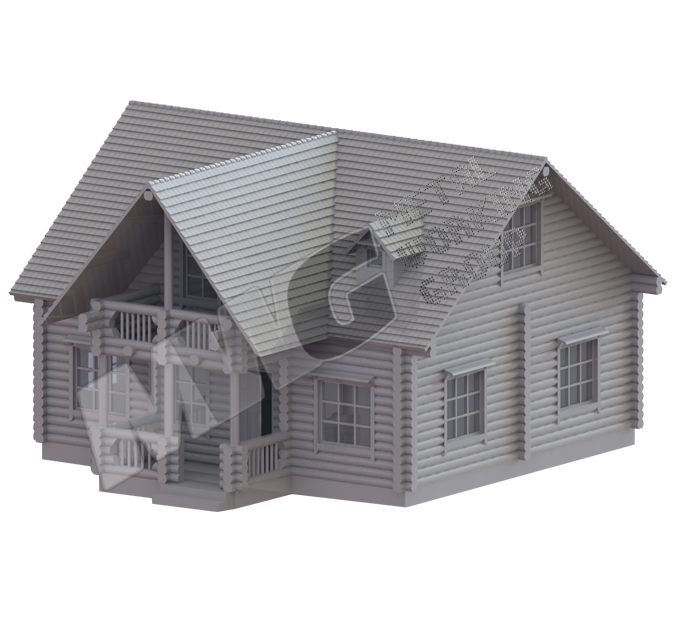 3D модель дома для частной строительной организации