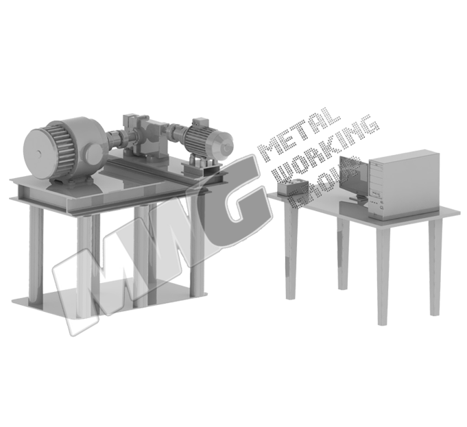 3D модель стенда для измерения КПД зубчатых передач