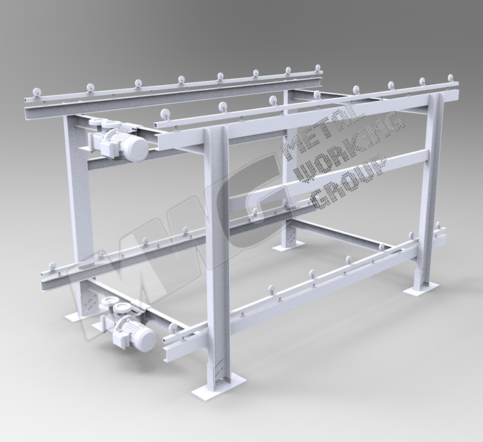 3D модель стенда для авторемонтной мастерской