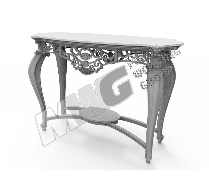 3D модель винтажного стола (консоли) для частной организации