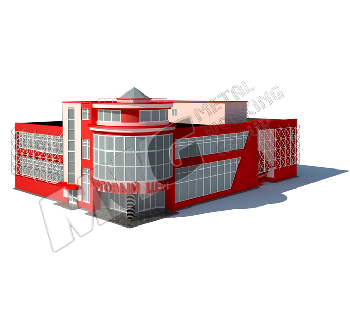 3D модель торгового центра