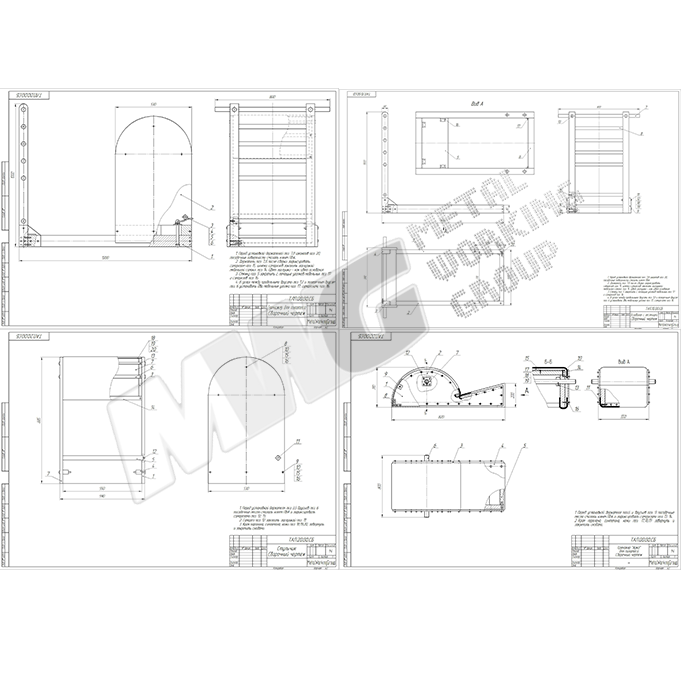 Разработка комплекта чертежей для производства тренажера для пилатеса для ООО "ЕвроЛюкс"