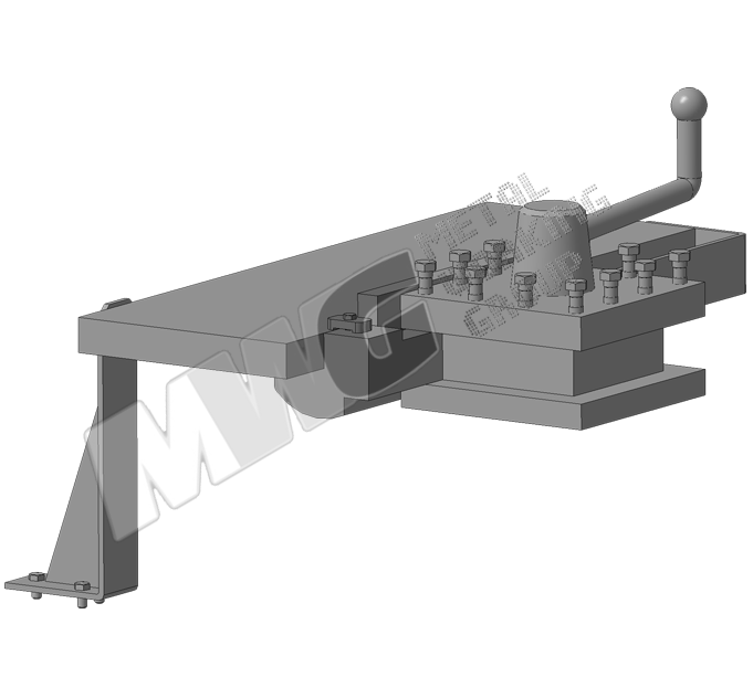 3D модель приспособления для сверления глубоких отверстий на токарном станке